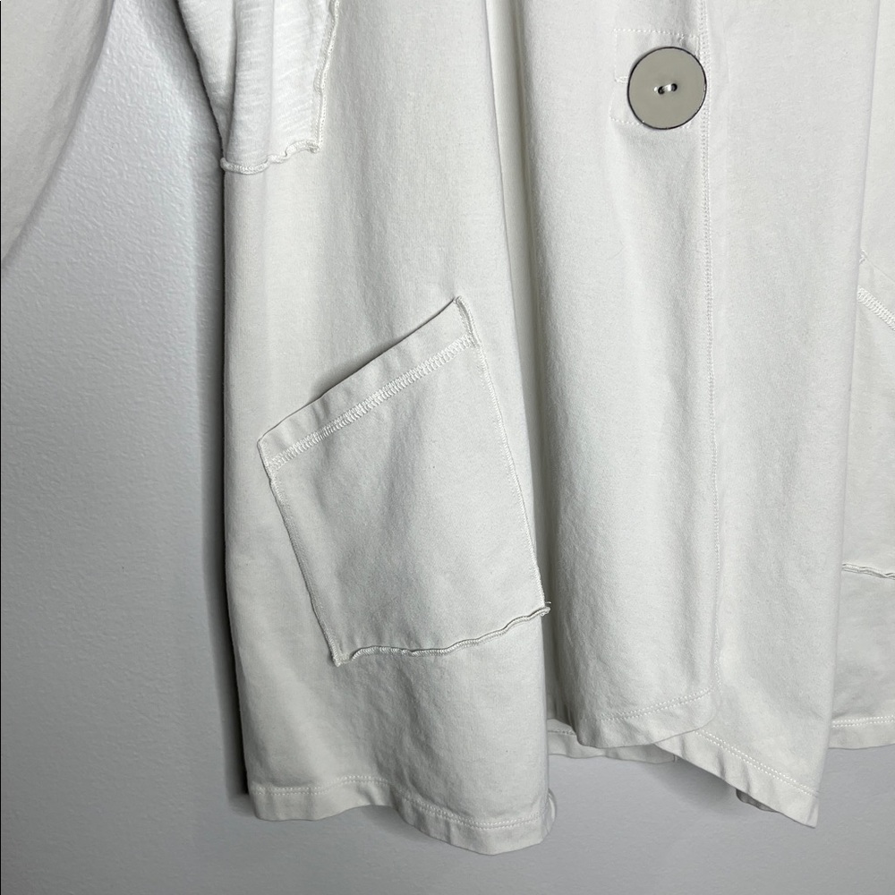HABITAT One Button Cotton Shawl Jacket with pockets size Large - Picture 6 of 14